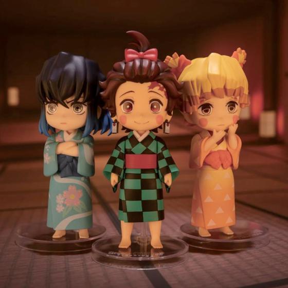 Set of 3 figures Demon Slayer Sumiko Zenko Inoko Figuarts Mini Tamashii Nations Bandai Spirits