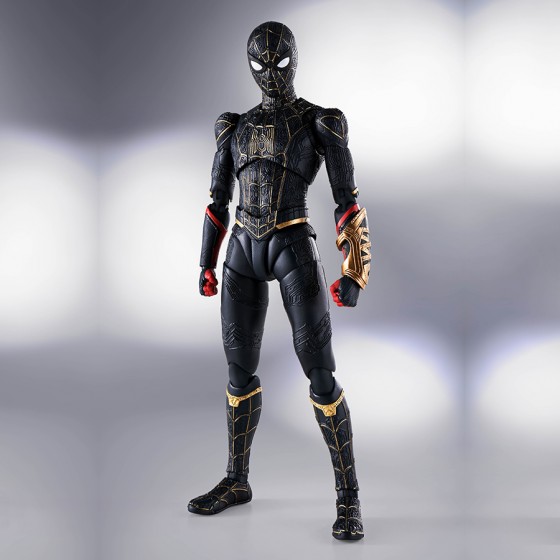 Marvel Spider-Man Black & Gold Suit No Way Home Special Set S.H.Figuarts Bandai Tamashii Nations Action Figure