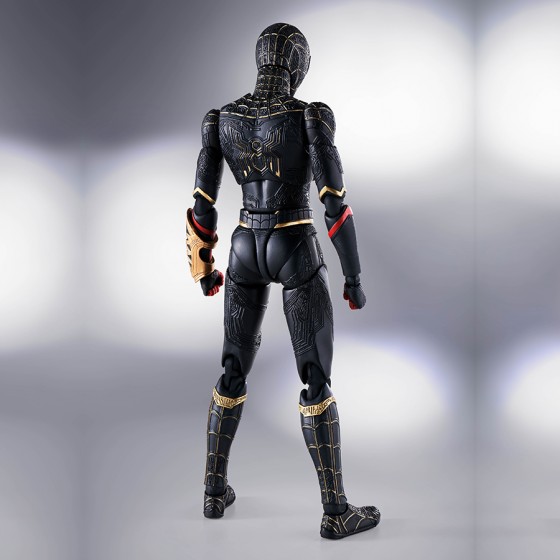 Marvel Spider-Man Black & Gold Suit No Way Home Special Set S.H.Figuarts Bandai Tamashii Nations Action Figure