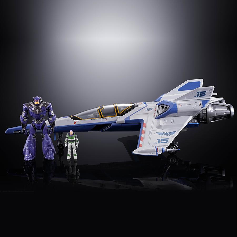 Disney Pixar Figurine Vaisseau Buzz l'Éclair XL-15 Space Ship Chogokin Tamashii Nations Bandai Spirits