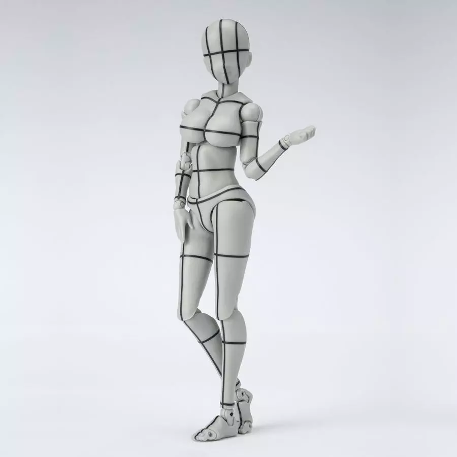 Figurine Body Chan -Kentari Yabuki- Wire Frame Grey Color Ver. S.H.Figuarts