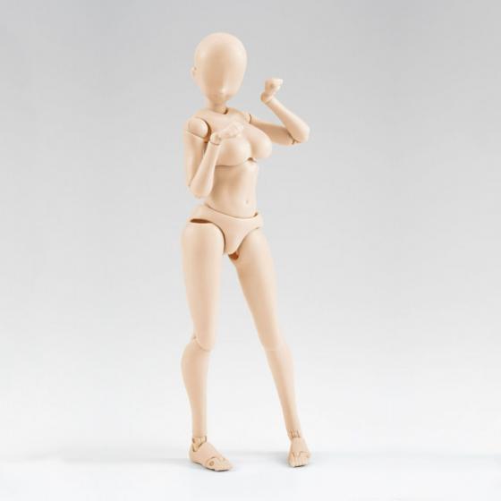 Drawing Action Figure Body Chan / S.H.Figuarts Yabuki Kentaro DX Set Pale Orange by Bandai Tamashii