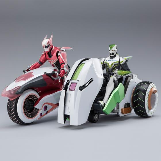 Tiger & Bunny 2 Bundle including Barnaby Brooks J. Style 3 + Wild Tiger Style 3 + Double Chaser S.H.Figuarts