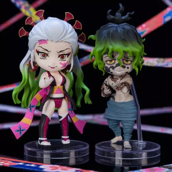 Figurines Demon Slayer Daki et Gyutaro Figuarts Mini Bandai