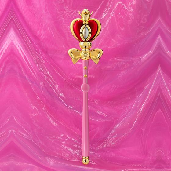 Sailor Moon Spiral Heart Moon Rod Brilliant Color Edition Proplica Bandai Replik