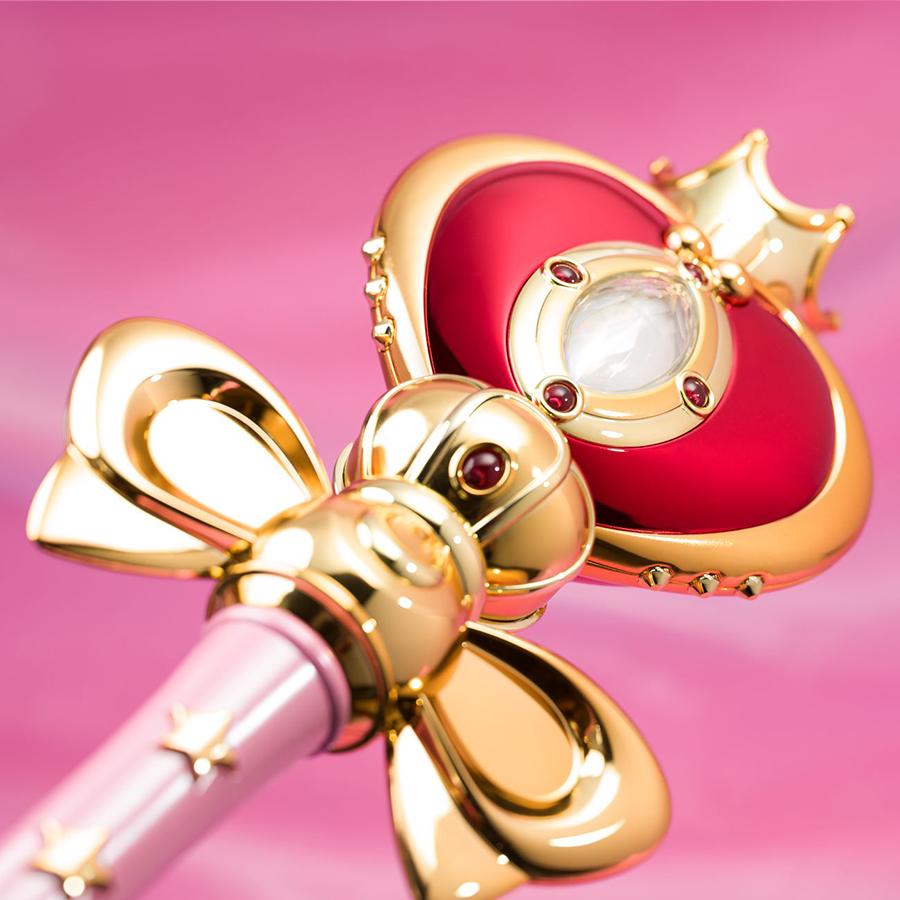 Sailor Moon Spiral Heart Moon Rod Brilliant Color Edition Proplica Bandai Replik