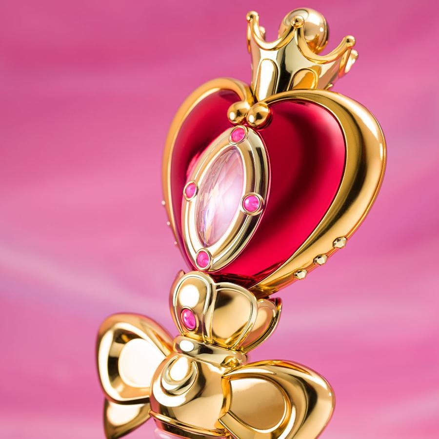 Sailor Moon Spiral Heart Moon Rod Brilliant Color Edition Proplica Bandai Replik