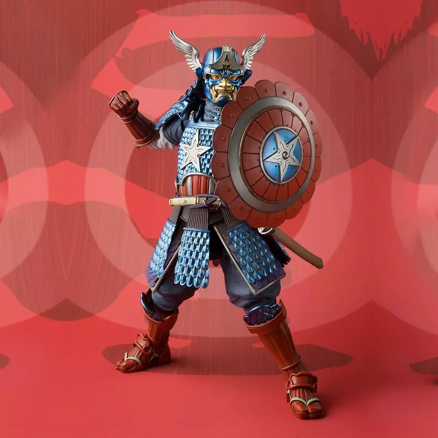 Figurine Samurai Captain America Manga Realization Bandai