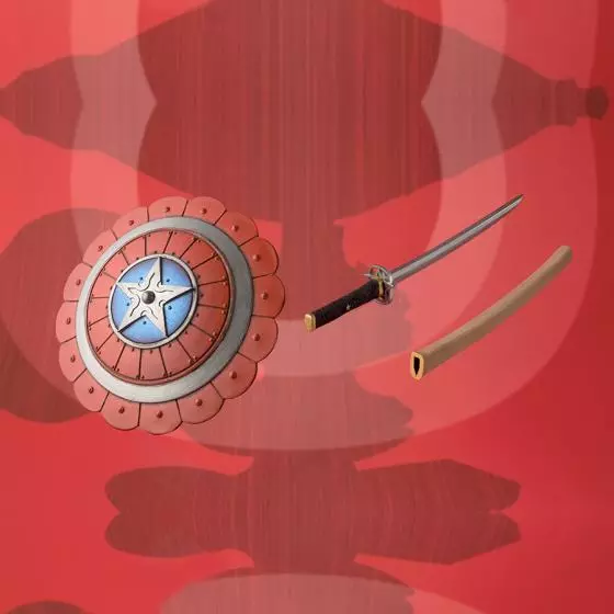 Samurai Captain America Manga Realization Bandai Action Figur