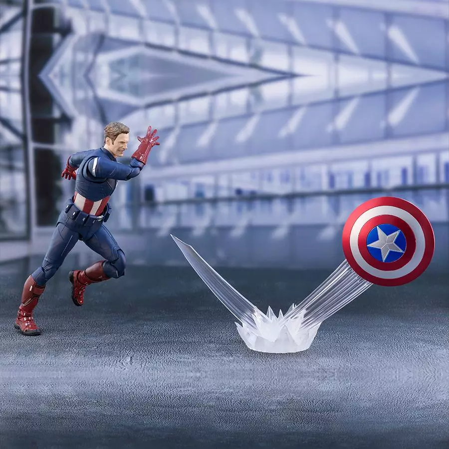 Figurine Captain America Cap VS Cap Avengers Endgame S.H.Figuart Bandai