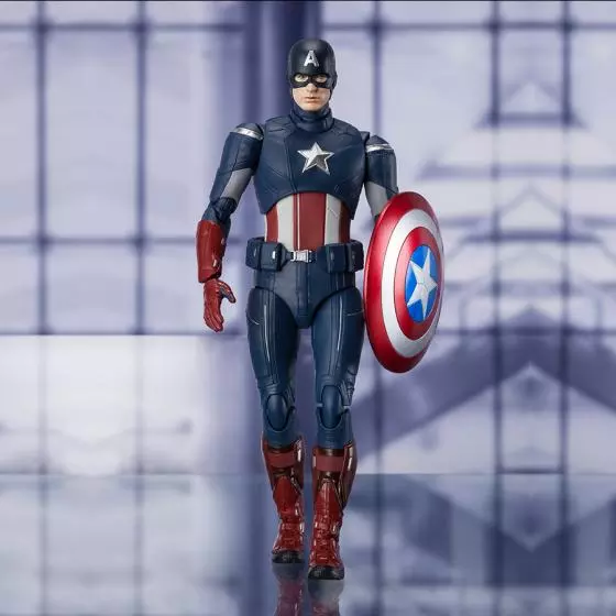 Figurine Captain America Cap VS Cap Avengers Endgame S.H.Figuart Bandai