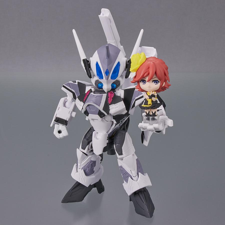 Macross Delta Figurine VF-31J Siegfried (Messer Ihlefeld Use) with Kaname Buccaneer Tiny Session