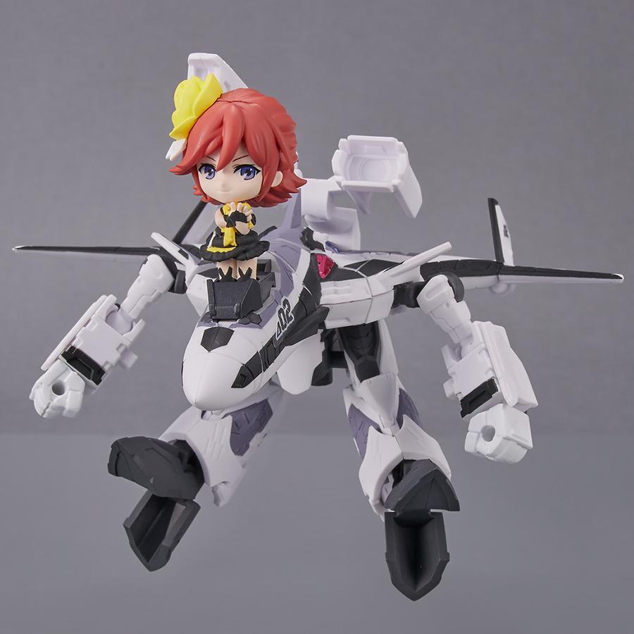 Macross Delta VF-31J Siegfried (Messer Ihlefeld Use) with Kaname Buccaneer Tiny Session Figurine