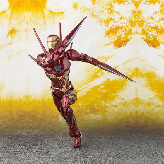 Figurine Iron Man Mark 50 Nano Weapon Set Avengers Infinity War S.H.Figuarts Marvel