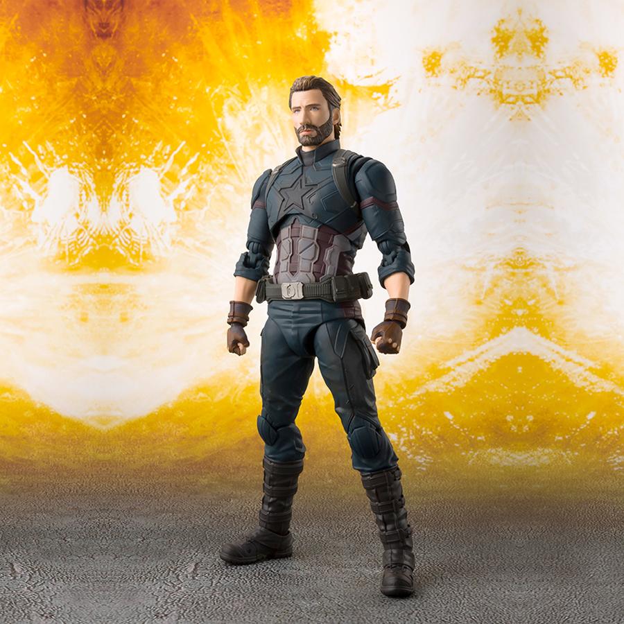 Captain America Set Avengers Infinity War S.H.Figuarts Bandai Figur