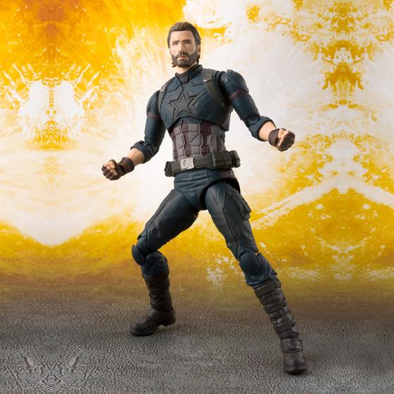 Captain America Set Avengers Infinity War S.H.Figuarts Bandai Figur