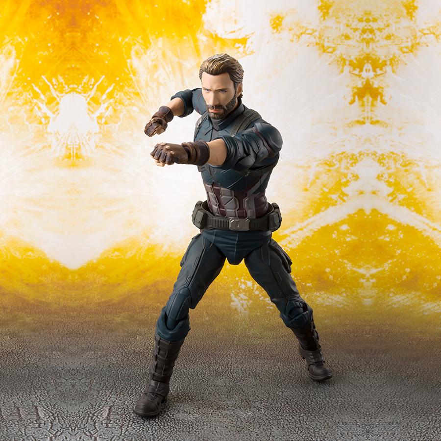 Figurine Captain America Set Avengers Infinity War S.H.Figuarts Marvel