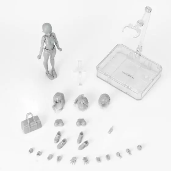 Figurine Body-Chan [School Life] Edition DX SET (Gray Color Ver.) S.H.Figuarts Bandai
