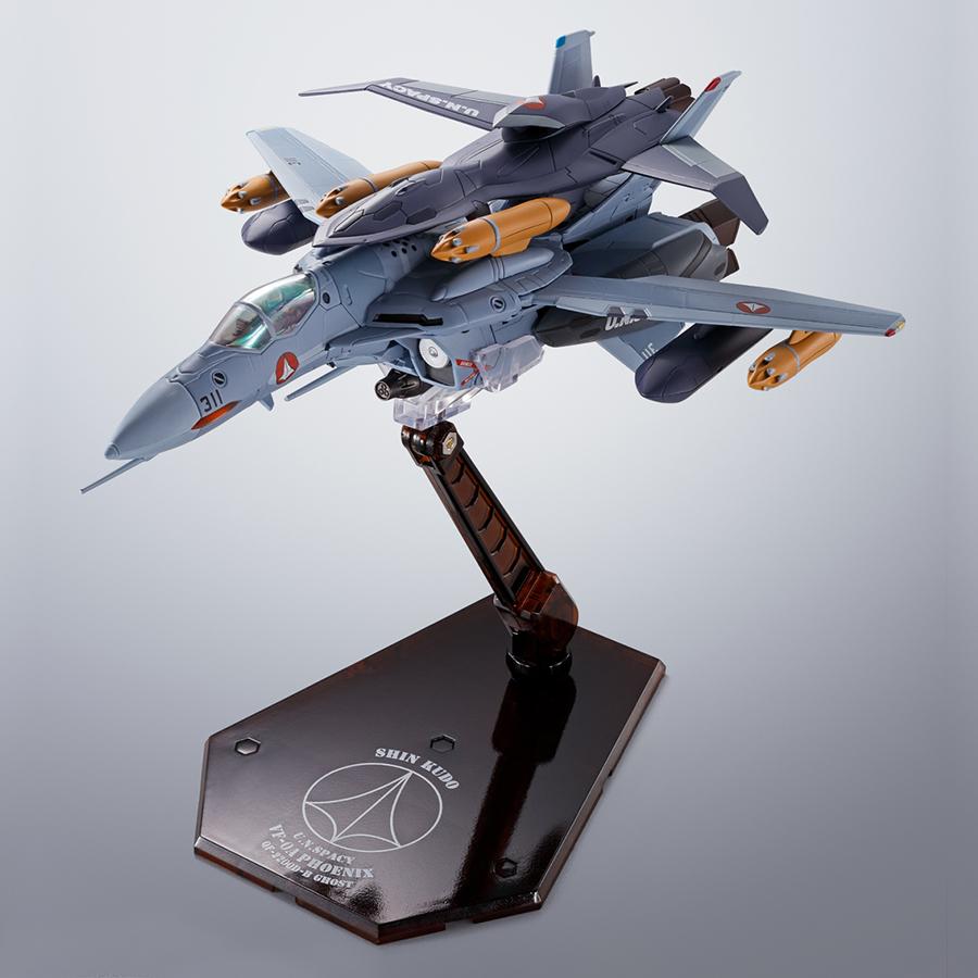 Figurine Macross Zero VF-0A PHOENIX (Shin Kudo use) + QF-2200D-B Ghost Hi-Metal R Bandai