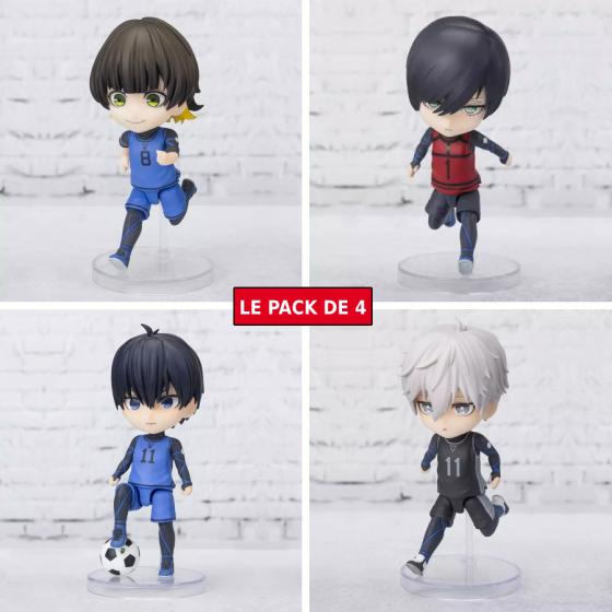 Blue Lock Pack de 4 Figurines Figuarts Mini Bandai