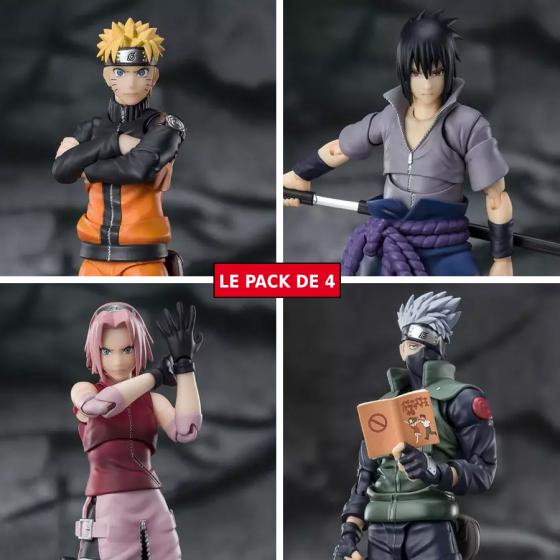 Naruto Shippuden Pack de 4 Figurines S.H.Figuarts Bandai