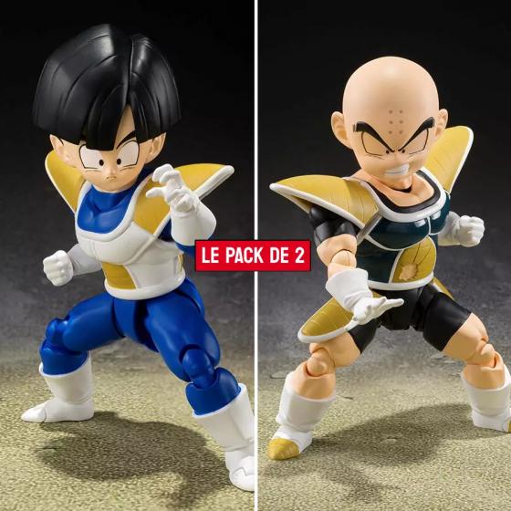 Dragon Ball Z Pack de 2 figurines Son Gohan + Krillin Battle Clothes S.H.Figuarts Bandai