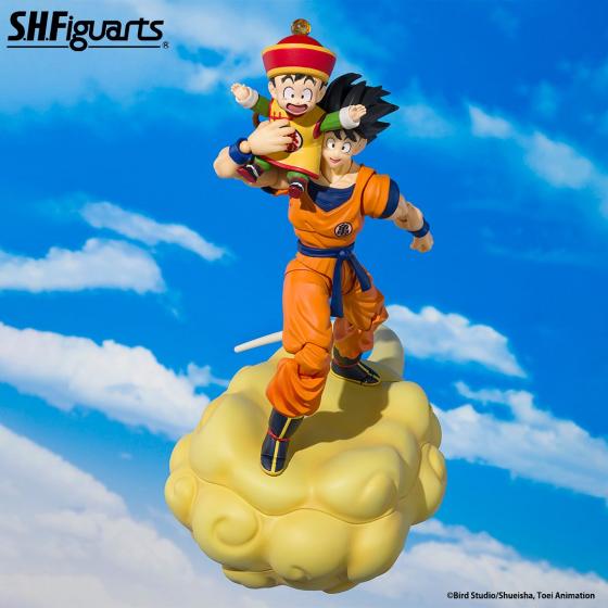 Dragon Ball Z / Figuren Son Goku & Son Gohan Kid & Kinto-Un - EXCLUSIVE EDITION - S.H.Figuarts