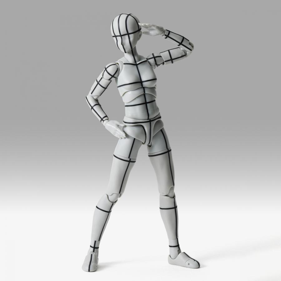 Body Chan / Figurine Body-Chan - Sports Edition Wire Frame (Gray Color Ver.) - S.H.Figuarts