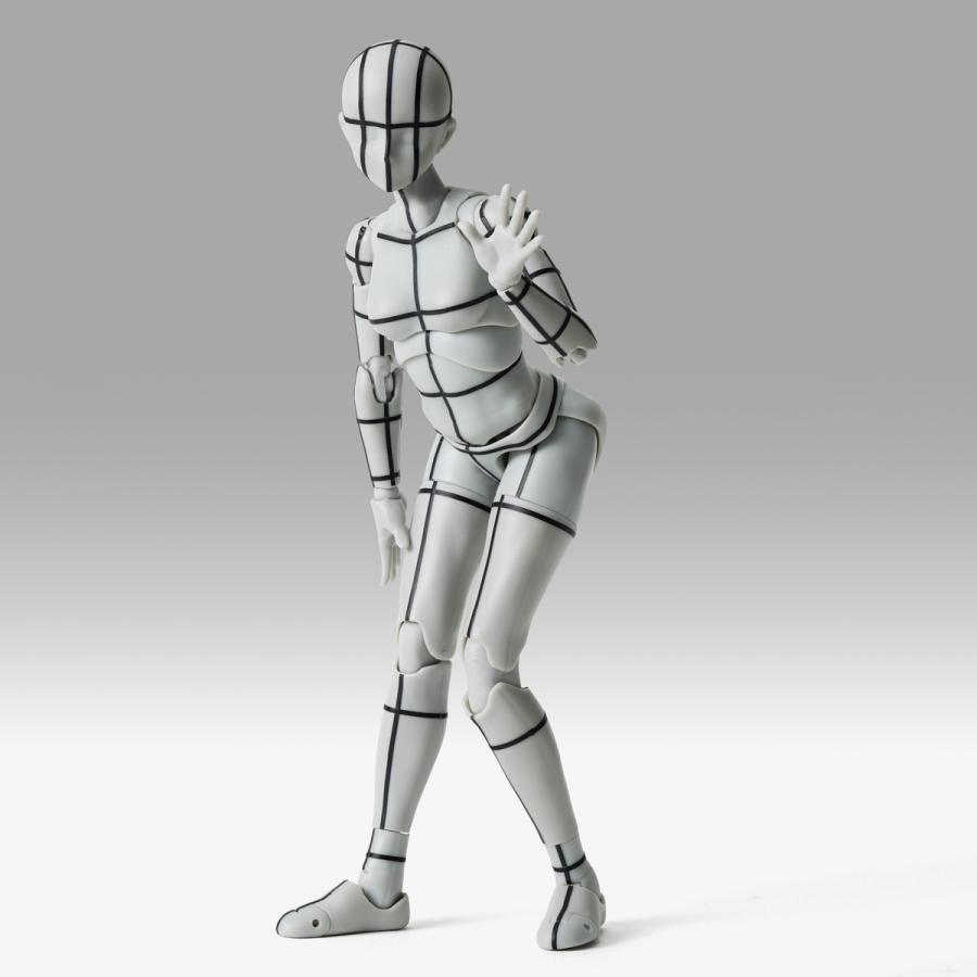 Body Chan / Figurine Body-Chan - Sports Edition Wire Frame (Gray Color Ver.) - S.H.Figuarts