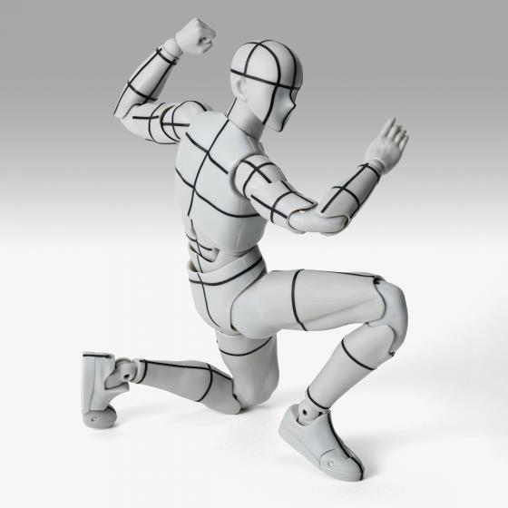 Body Kun/ Figure Body-Kun- Sports Edition Wire Frame (Gray Color Ver.) - S.H.Figuarts