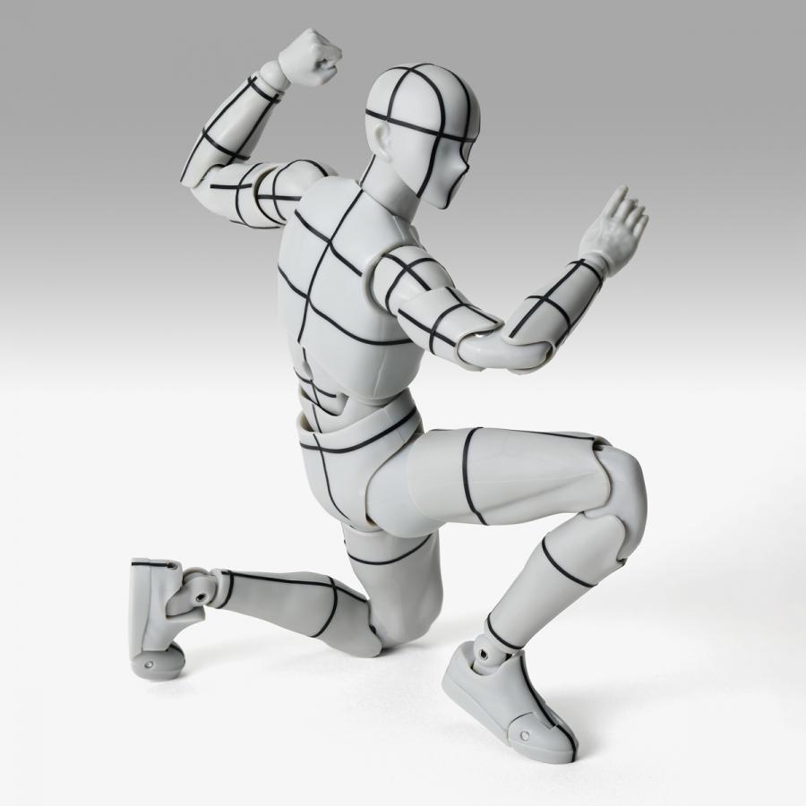 Body-Kun/ Figurine Body-Kun- Sports Edition Wire Frame (Gray Color Ver.) - S.H.Figuarts