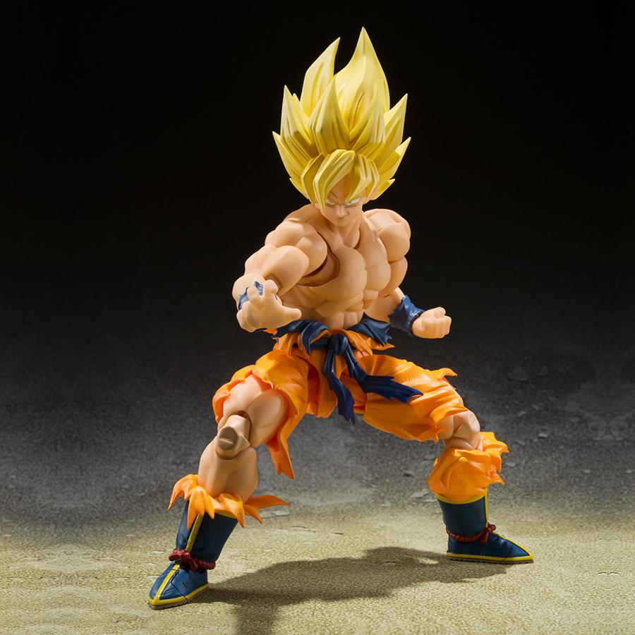 Boîte Abimée : Dragon Ball Z / Figurine Super Saiyan Son Goku [Legendary Super Saiyan] S.H.Figuarts Bandai (Rerun)