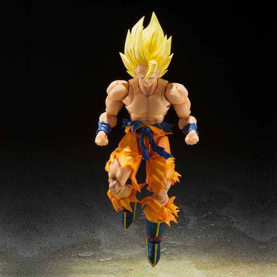 Boîte Abimée : Dragon Ball Z / Figurine Super Saiyan Son Goku [Legendary Super Saiyan] S.H.Figuarts Bandai (Rerun)