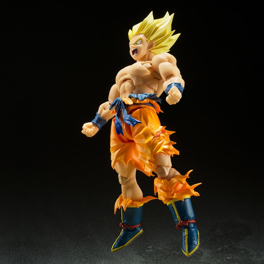 Boîte Abimée : Dragon Ball Z / Figurine Super Saiyan Son Goku [Legendary Super Saiyan] S.H.Figuarts Bandai (Rerun)