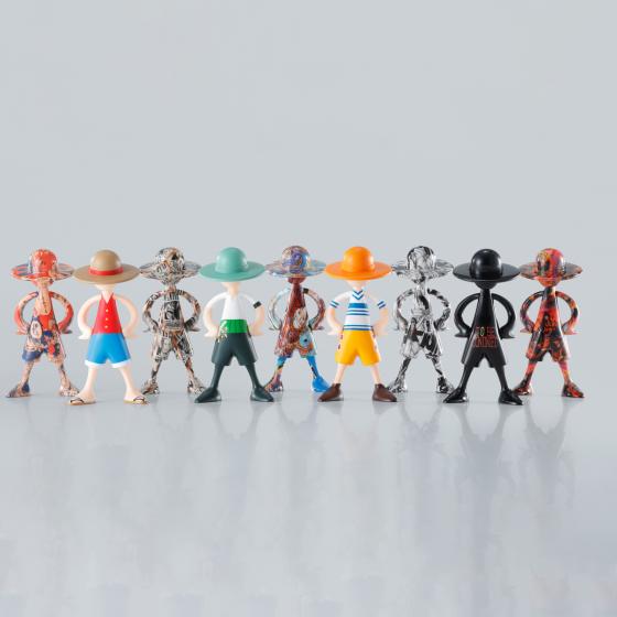 One Piece / Box mit 10 Luffy-Figuren - Archiv der Abenteuer [Vol.1] - Tamashii Nations Box