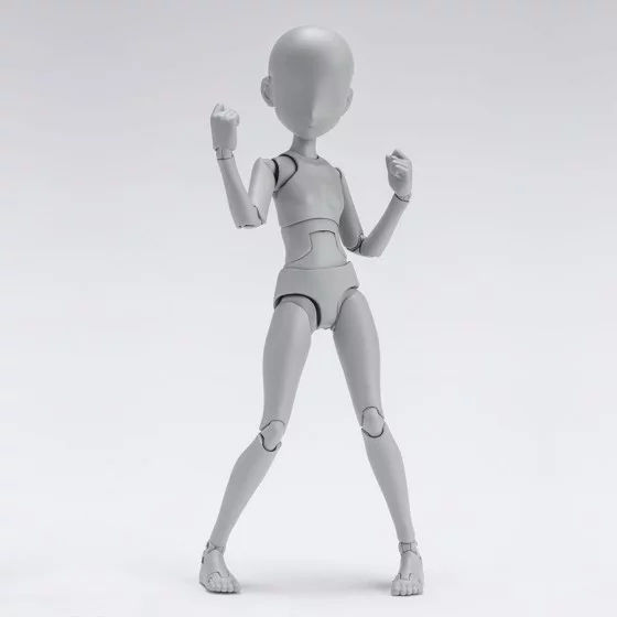 PVC Action Figure Body Chan Ken Sugimori Edition DX SET Gray Color Ver. S.H. Figuarts Bandai Tamashii Nations