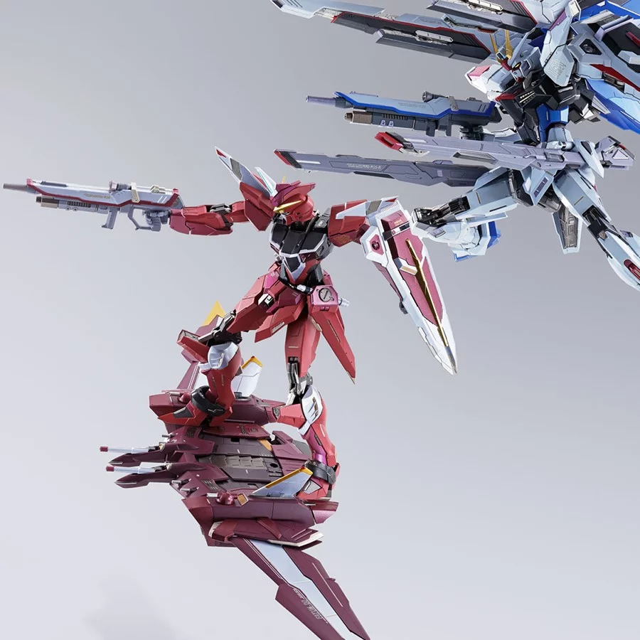 Figurine articulée métal manga Justice Gundam Metal Build Bandai Tamashii Nations